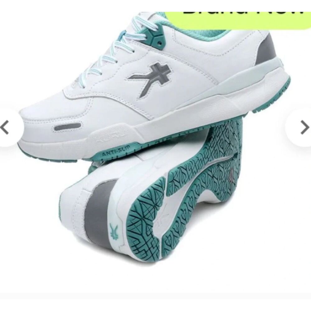 Kuru Kinetic Anti-Slip Leather Athletic Sneakers  Size 8